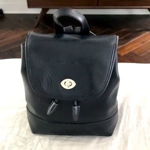 Vintage Coach backpack, black